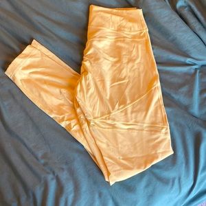 Gymshark Whitney leggings (2nd edition) yellow mesh size medium